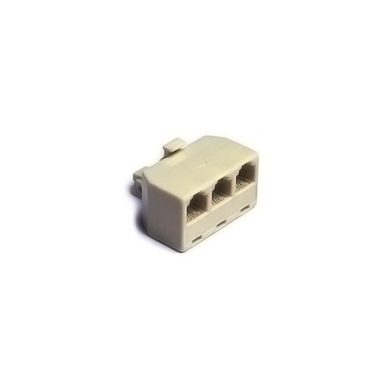 ADATTATORE TELEFONICO 1 SPINA RJ11 E 3 PRESE RJ11 6/4