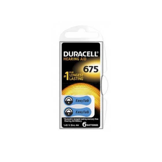 BATTERIE ACUSTICHE DURACEL 675