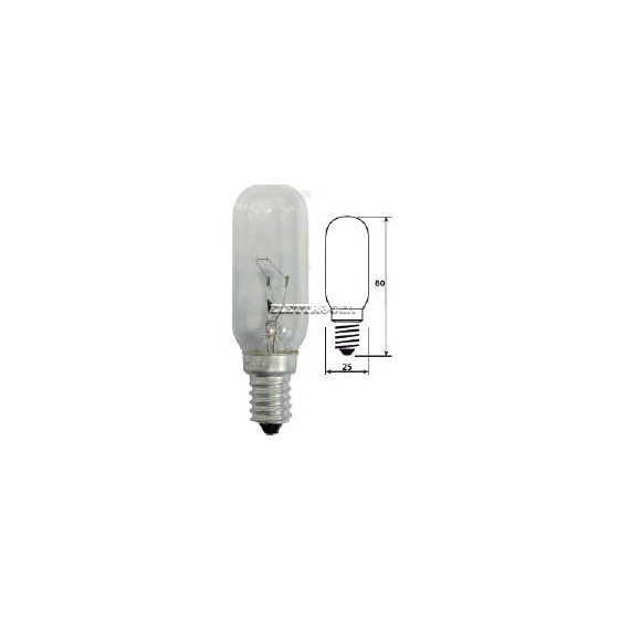 33CU900 , 4713-001189 LAMPADA UNIVERSALE TUBOLARE PER CAPPA 40W E14 230V MONTA SU TUTTI I TIPI DI CAPPE