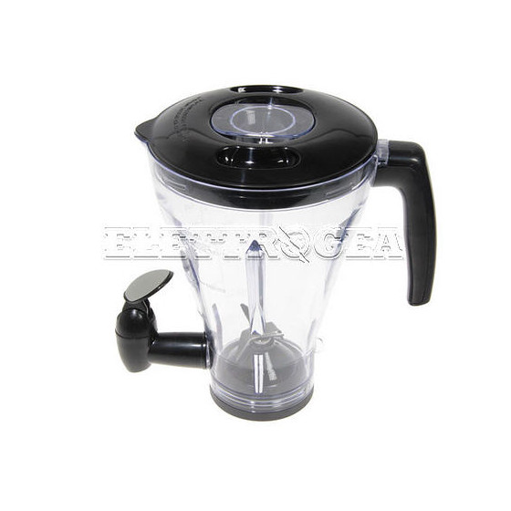 KW692035 ASSIEME CARAFFA IN PLASTICA NERA CON RUBINETTO PER MANGIABEVI KENWOOD BL610 KW690350