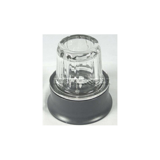 AS00007016 KW715001, KW715002 ASSIEME BICCHIERE IN VETRO GRIGIO-NERO  PER OMOGENIZZARE KENWOOD MOD. FPP210, FPP220, FPP225, FPP